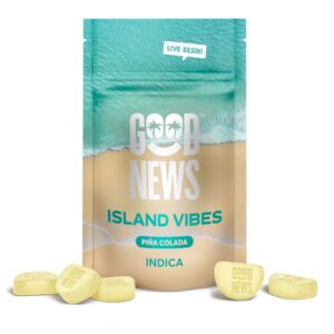 Island Vibes Pina Colada Live Resin Gummies | 20ct | Good News