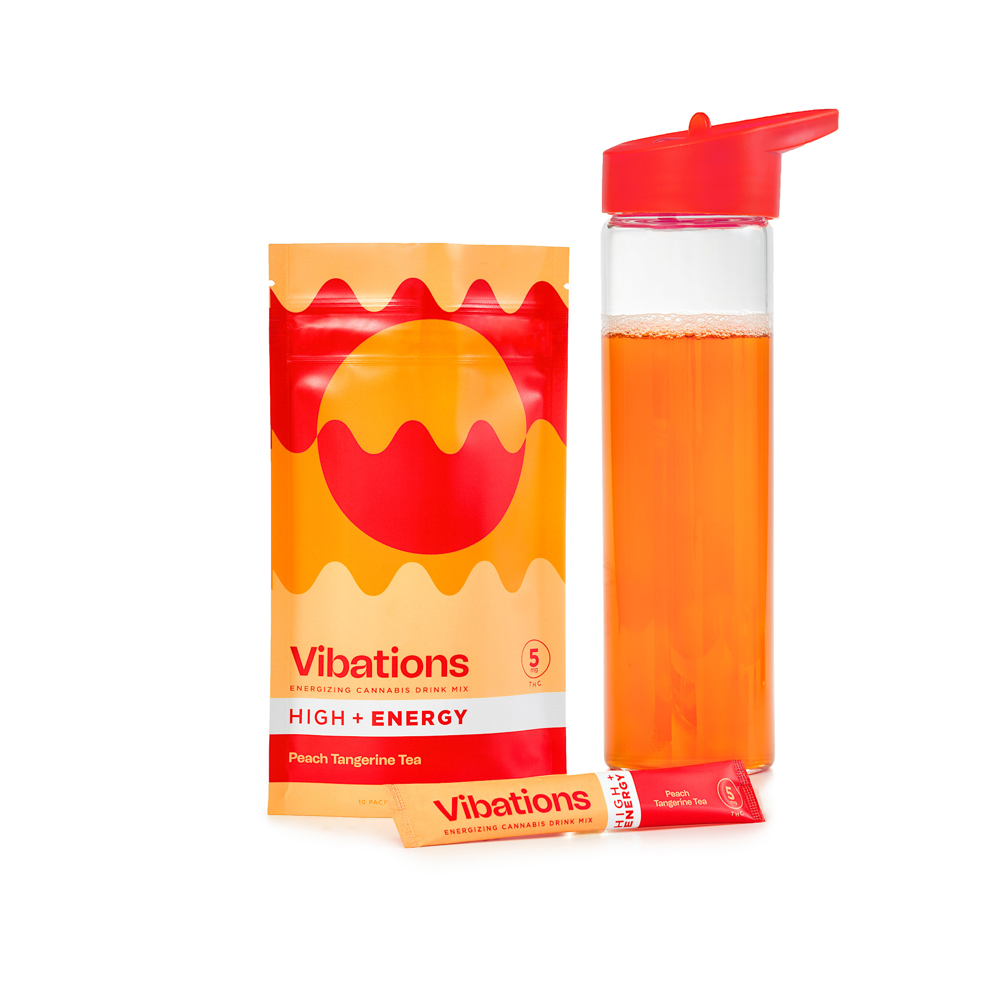 Peach Tangerine Tea Drink Mix| 10ct | Vibations 1 Peach Tangerine Tea Drink Mix| 10ct | Vibations