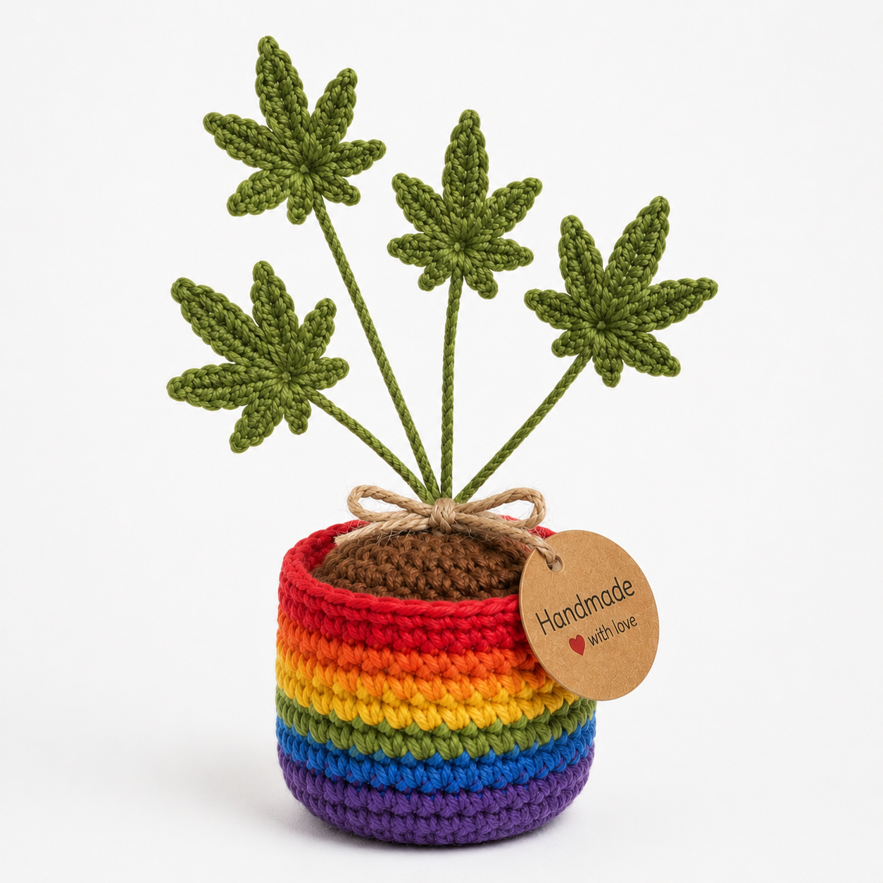 Handmade Limited Edition Pride Crochet Plant 1 Handmade Limited Edition Pride Crochet Plant