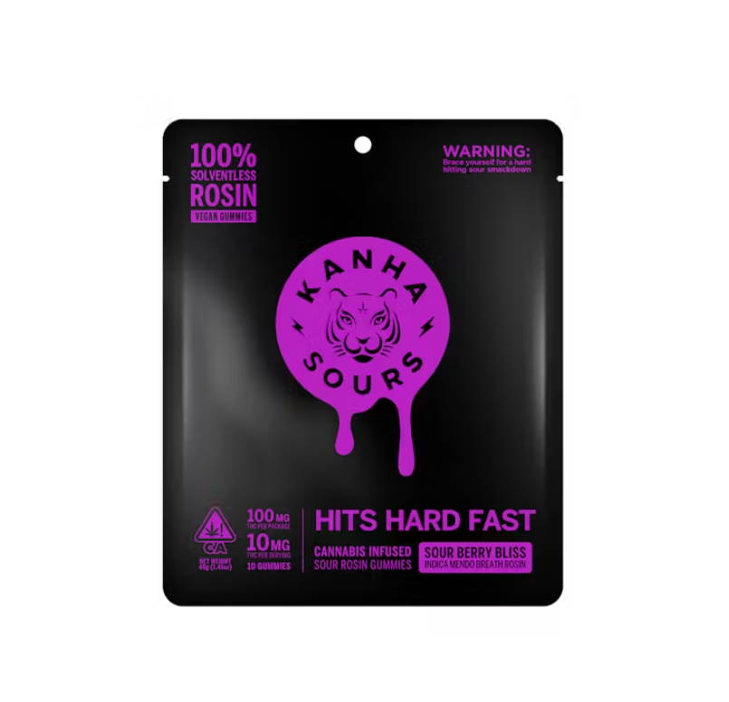 Sour Berry Bliss Rosin Gummies | 10pk | Kanha 1 Sour Berry Bliss Rosin Gummies | 10pk | Kanha