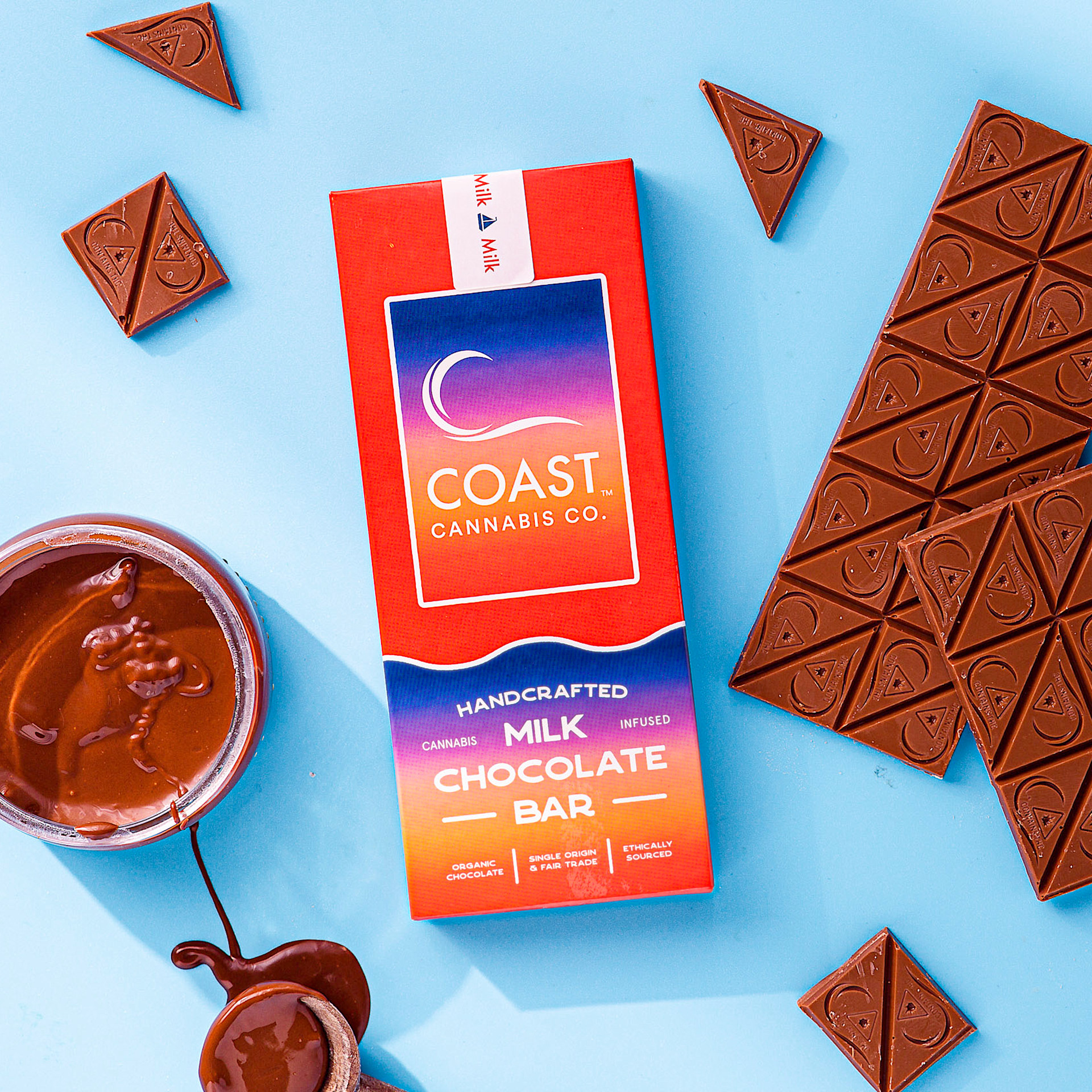 Plain Milk Chocolate Bar | 20ct | Coast Cannabis Co. 1 Plain Milk Chocolate Bar | 20ct | Coast Cannabis Co.