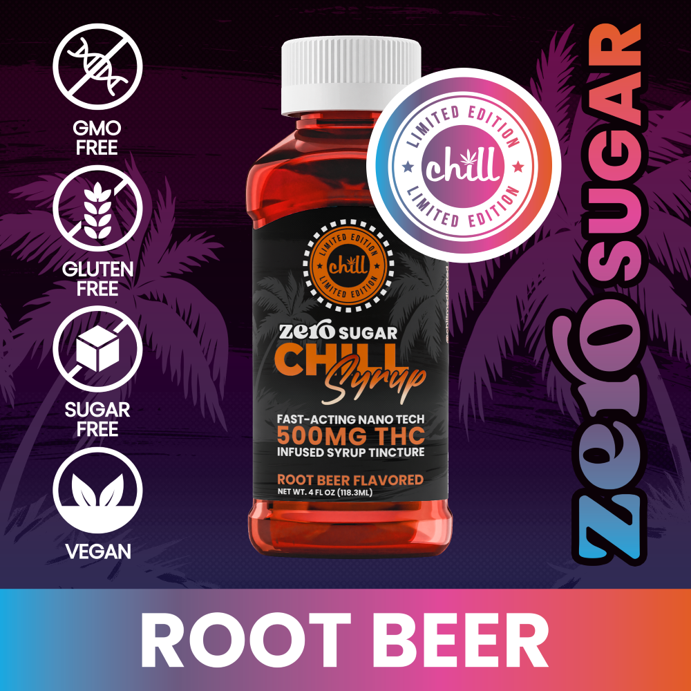 ZERO SUGAR Root Beer Chill Syrup | 500mg | Chill Medicated 1 ZERO SUGAR Root Beer Chill Syrup | 500mg | Chill Medicated