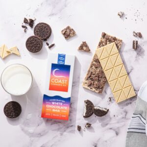 Cookies & Cream White Chocolate Bar | 20pcs | Coast Cannabis