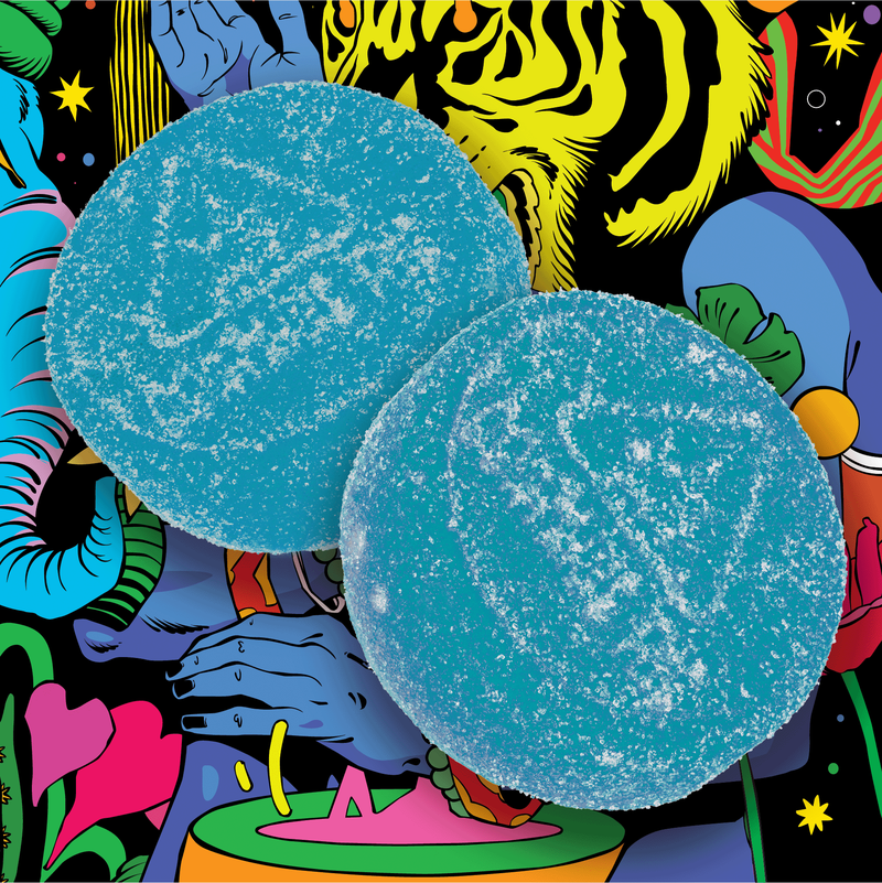 Blazing Blue Raspberry Gummies | 20ct | Sapura 1 Blazing Blue Raspberry Gummies | 20ct | Sapura