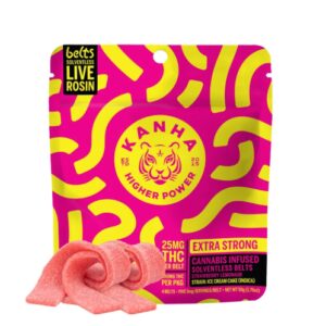 Sour Strawberry-Lemonade Indica Belts | 4pk | Kanha