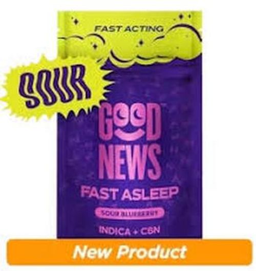 2:1 Fast Asleep Sour Blueberry Gummies | 20ct | Good News 1 2:1 Fast Asleep Sour Blueberry Gummies | 20ct | Good News