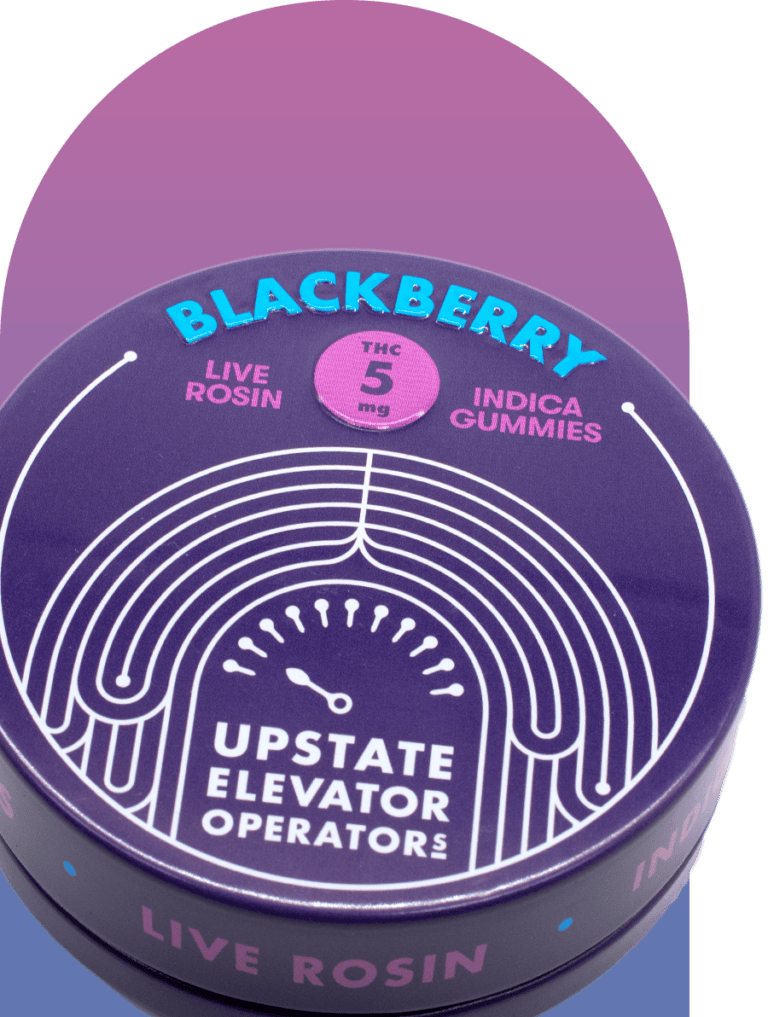 Blackberry Live Rosin Gummies | 10ct | Upstate Elevator Operators 1 Blackberry Live Rosin Gummies | 10ct | Upstate Elevator Operators