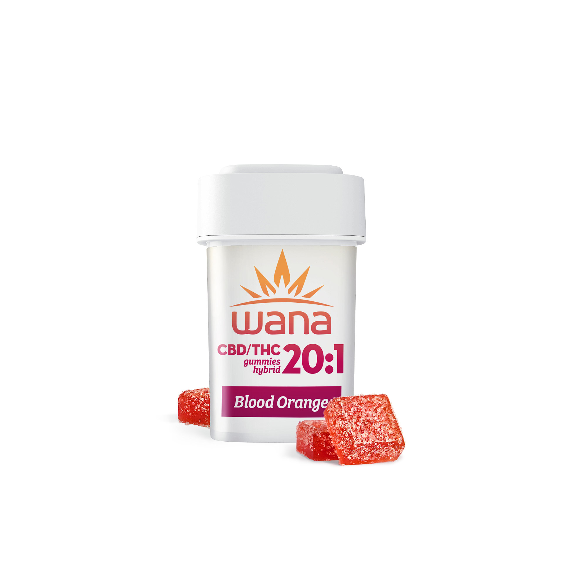 Blood Orange 20:1 Sour Gummies | 20ct | Wana 1 Blood Orange 20:1 Sour Gummies | 20ct | Wana