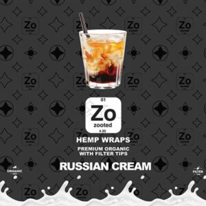 Russian Cream Hemp Wraps | 2PK | Zooted