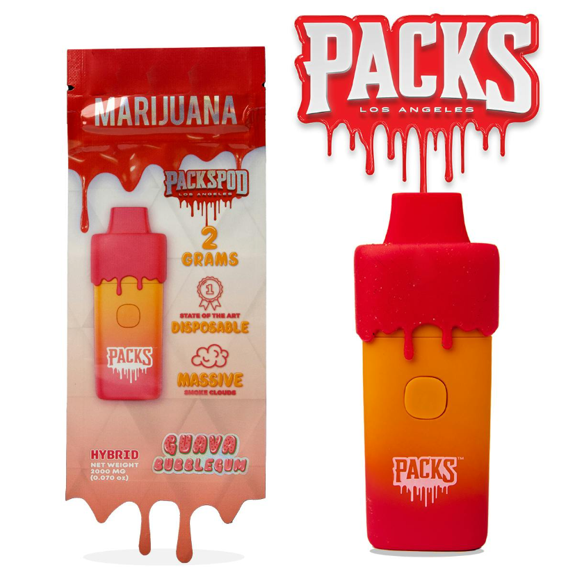 Guava Bubblegum Live Resin Disposable | 2g | PACKS 1 Guava Bubblegum Live Resin Disposable | 2g | PACKS