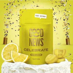 Celebrate Sour Lemon Gummies | 20ct | Good News