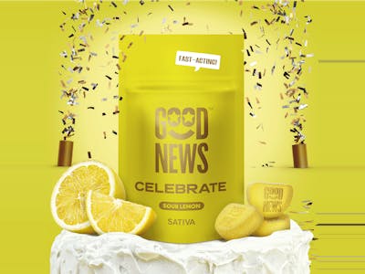 Celebrate Sour Lemon Gummies | 20ct | Good News 1 Celebrate Sour Lemon Gummies | 20ct | Good News