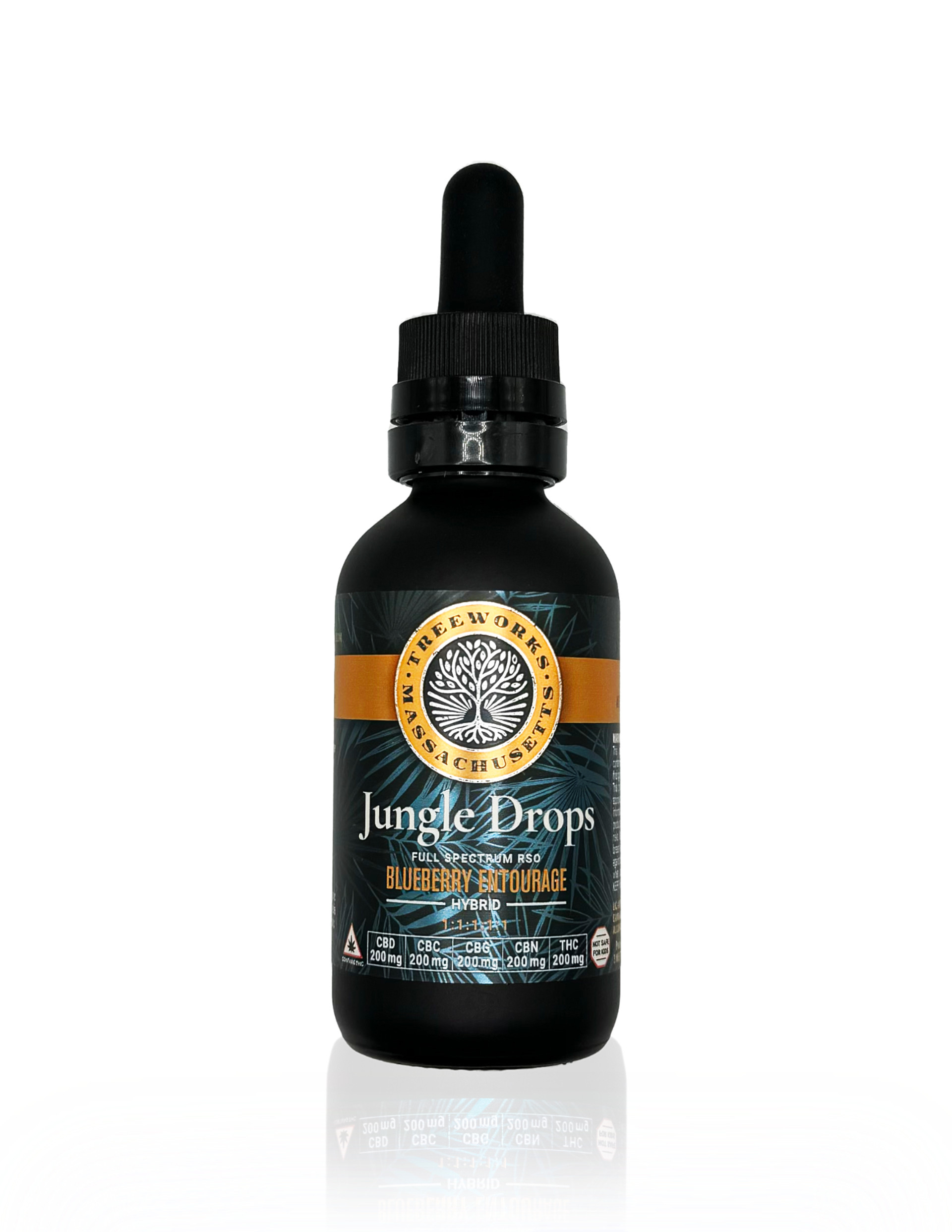 Jungle Drops Blueberry Entourage RSO Tincture | 60ml | Treeworks 1 Jungle Drops Blueberry Entourage RSO Tincture | 60ml | Treeworks