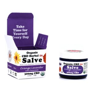 Shop 67 Organic Orange Lavender CBD Salve | Mini Jar | The Healing Rose