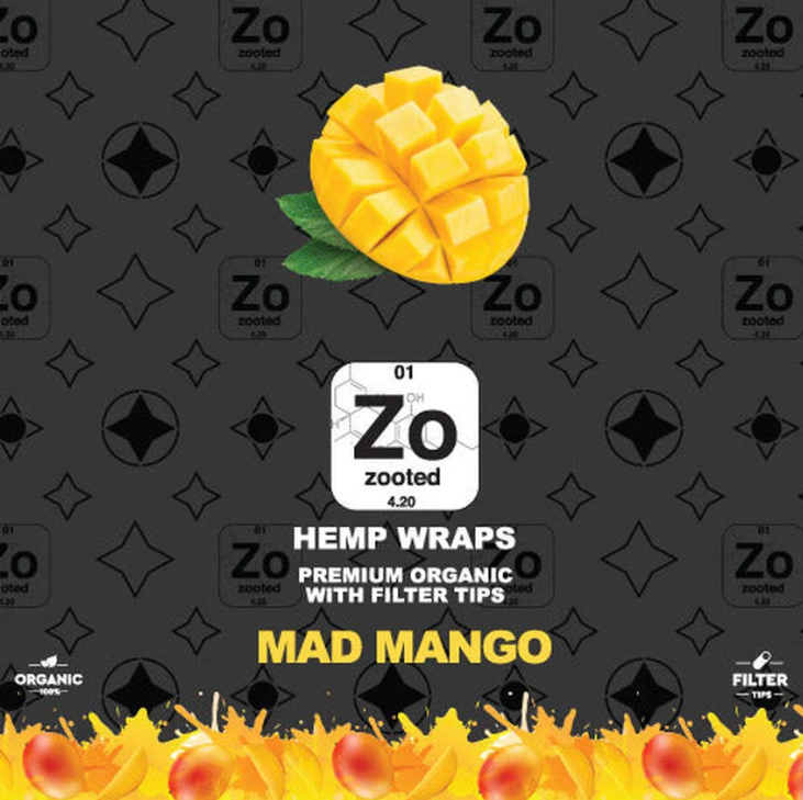 Mad Mango Hemp Wraps | 2PK | Zooted 1 Mad Mango Hemp Wraps | 2PK | Zooted