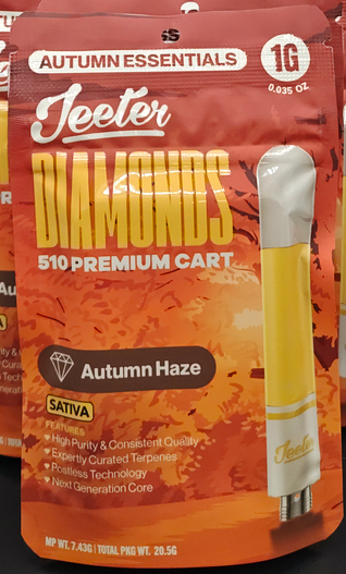 Autumn Haze Diamond Cartridge | 1g | Jeeter 1 Autumn Haze Diamond Cartridge | 1g | Jeeter