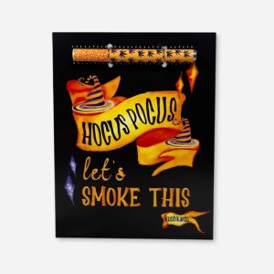 "Let's Smoke This" Halloween Greeting Card + Chillum