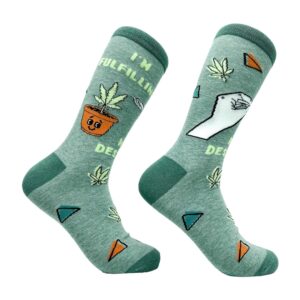 Women's I'm Fulfilling My Destiny Weed Socks