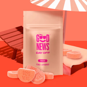 Day Off Peach 1:1 Gummies | 20pk | Good News