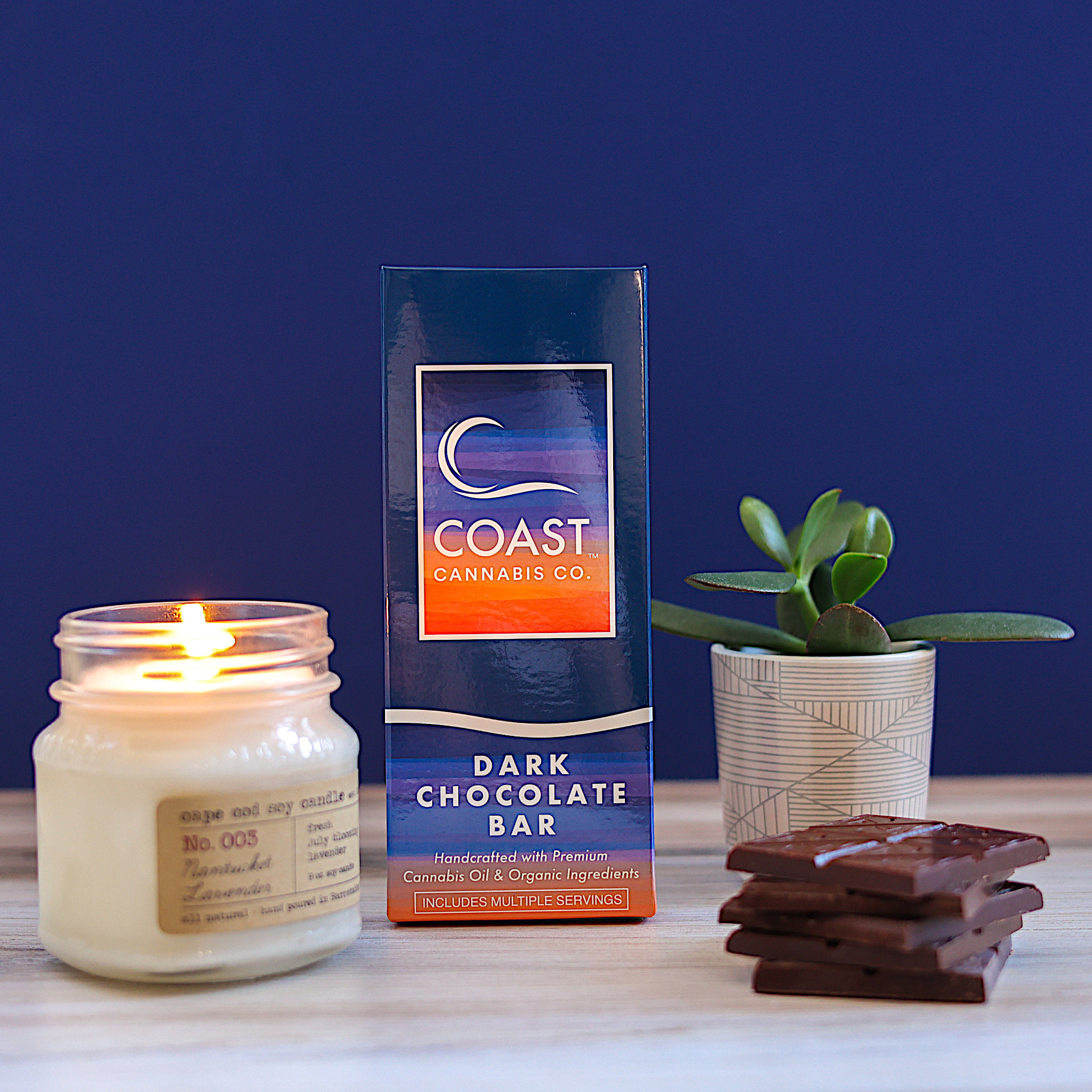 1:1 Dark Chocolate Bar | 20pc | Coast Cannabis Co. 1 1:1 Dark Chocolate Bar | 20pc | Coast Cannabis Co.