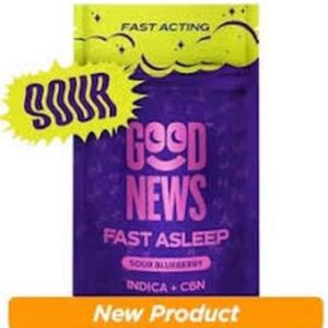 2:1 Fast Asleep Sour Blueberry Gummies | 20ct | Good News
