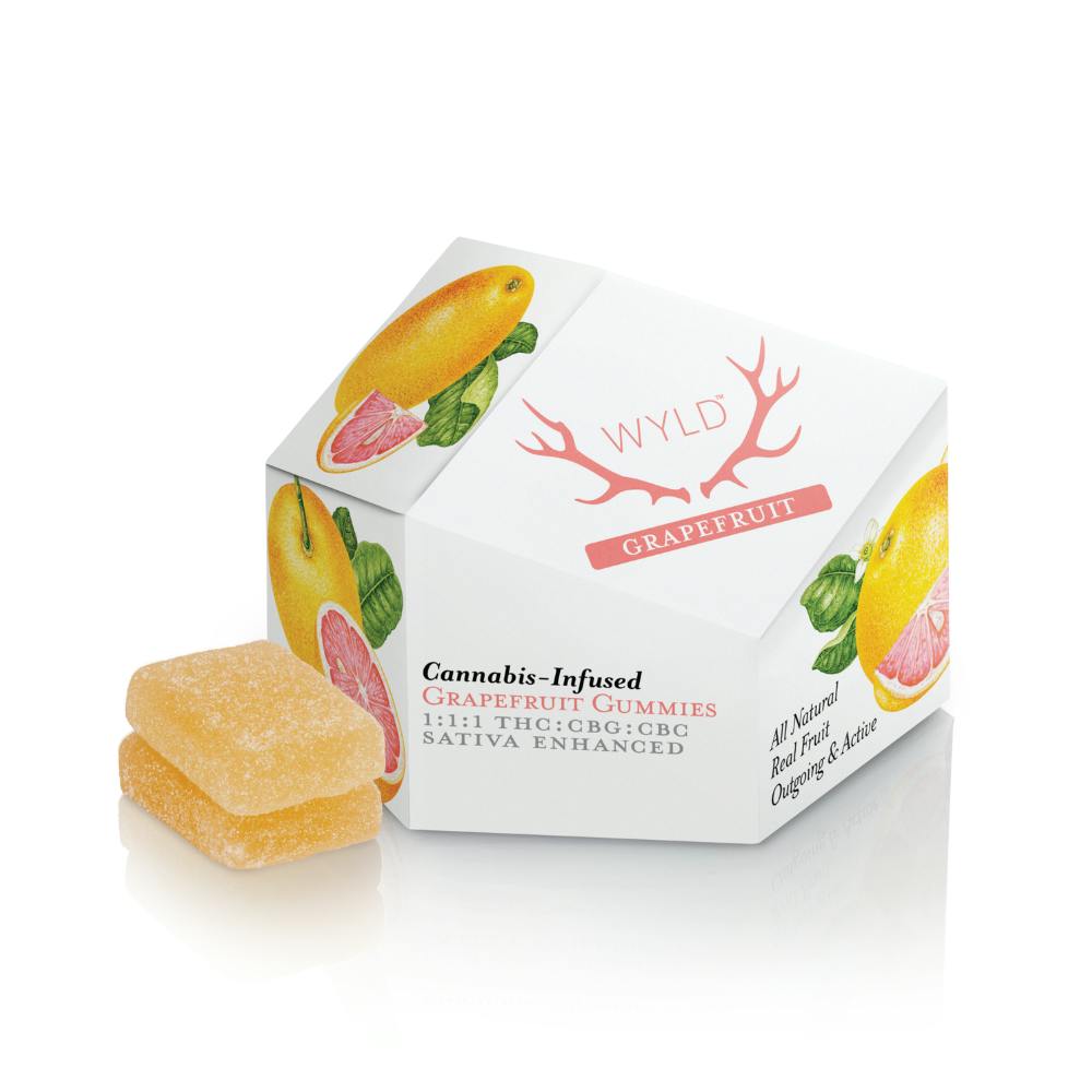 1:1:1 Grapefruit Gummies | 10ct | Wyld 1 1:1:1 Grapefruit Gummies | 10ct | Wyld