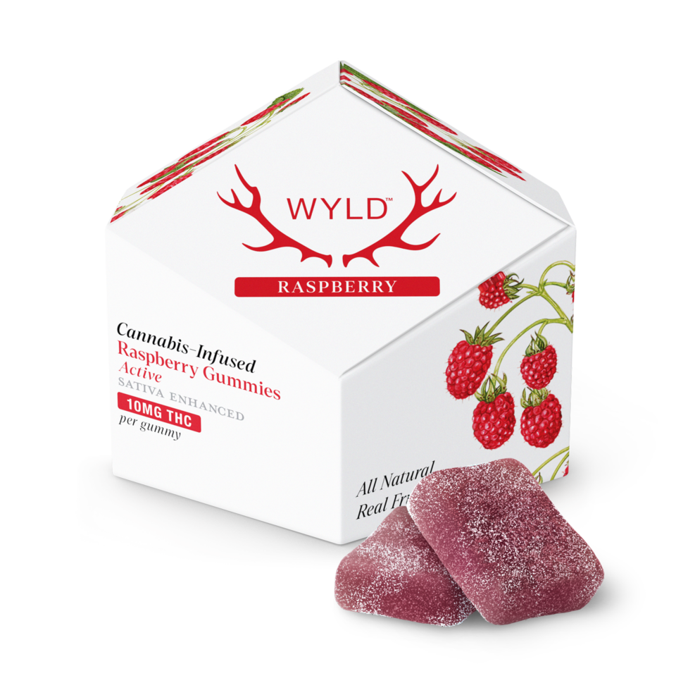 Raspberry Gummies | 10ct | Wyld 1 Raspberry Gummies | 10ct | Wyld