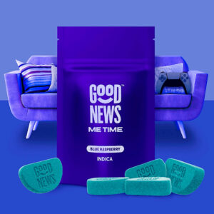Me Time Sour Blue Raspberry Gummies | 20pk | Good News