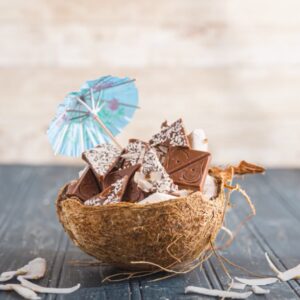 Almond Coconut Sea Salt Milk Chocolate Bar | 20pc | Coast Cannabis